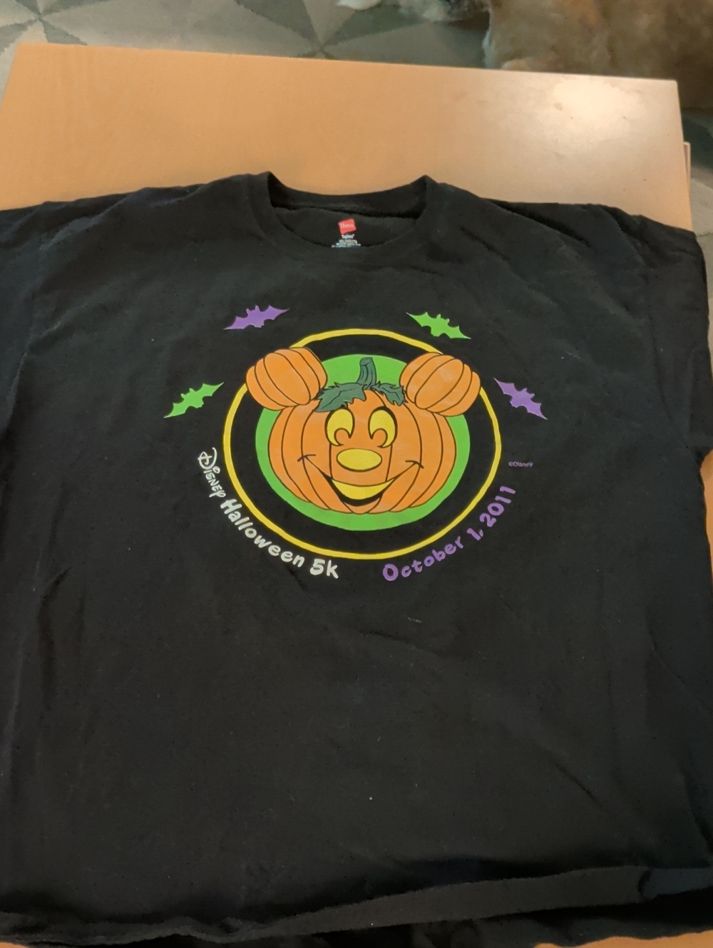Disney Black Short Sleeve Pumpkin Mickey Graphic Tee